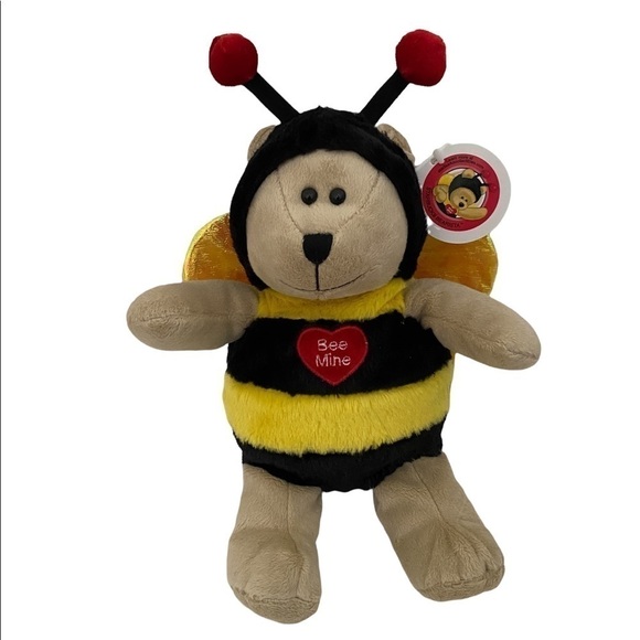 STARBUCKS | Vintage 2005 Bearista Bear Plush Bee Mine Valentine’s NWT Ra… - Picture 1 of 7